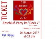 Tickets für CSD Abschluss-Party am 26.08.2017 - Karten kaufen